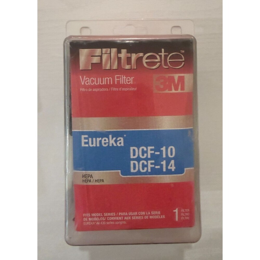 New 3M Filtrete Eureka DCF-10 DCF-14 HEPA Vacuum Filter NIB 67800A